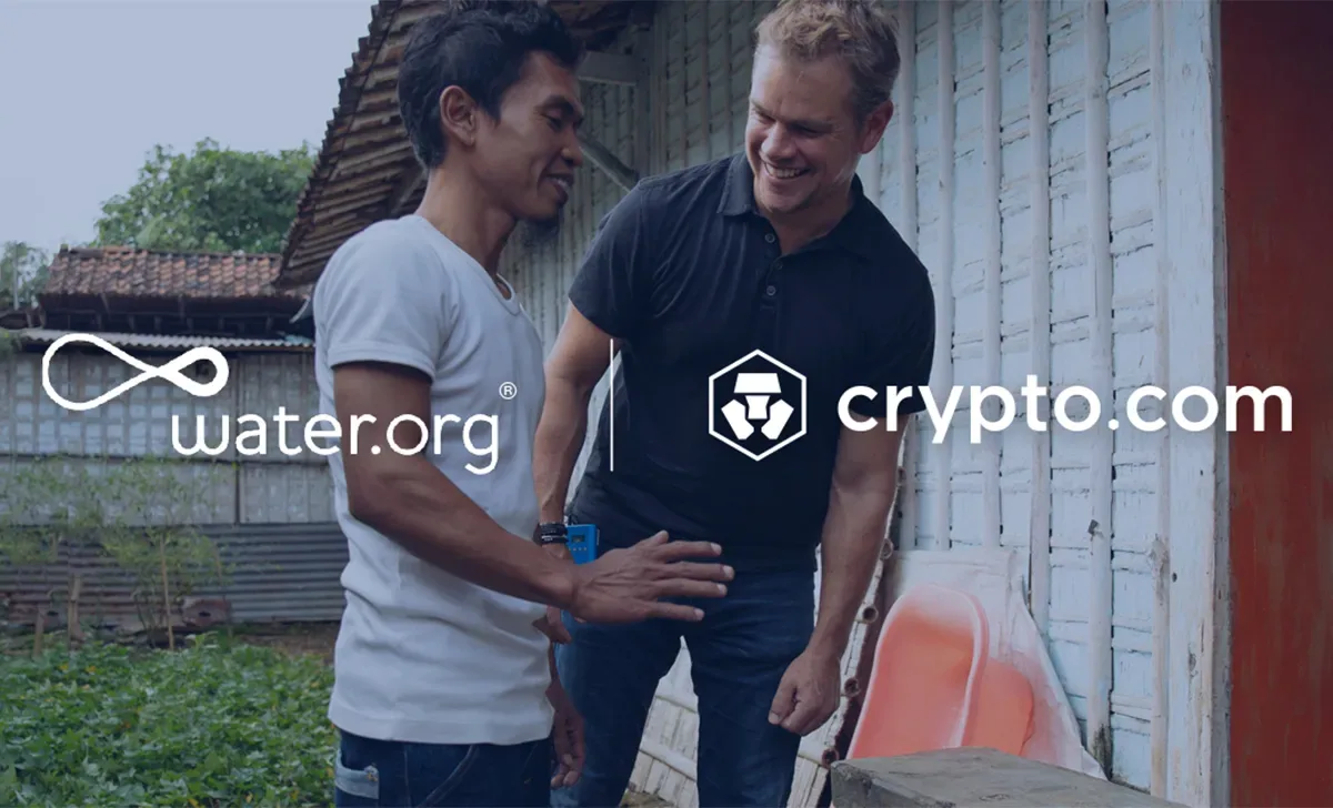 Matt Damon and Water.org Partner with Crypto.com, Bringing Clean Water to Millions in Need