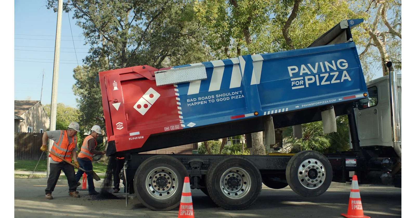 Don't Let Bad Potholes Ruin Good Pizza! Domino's Starts Paving for Pizza