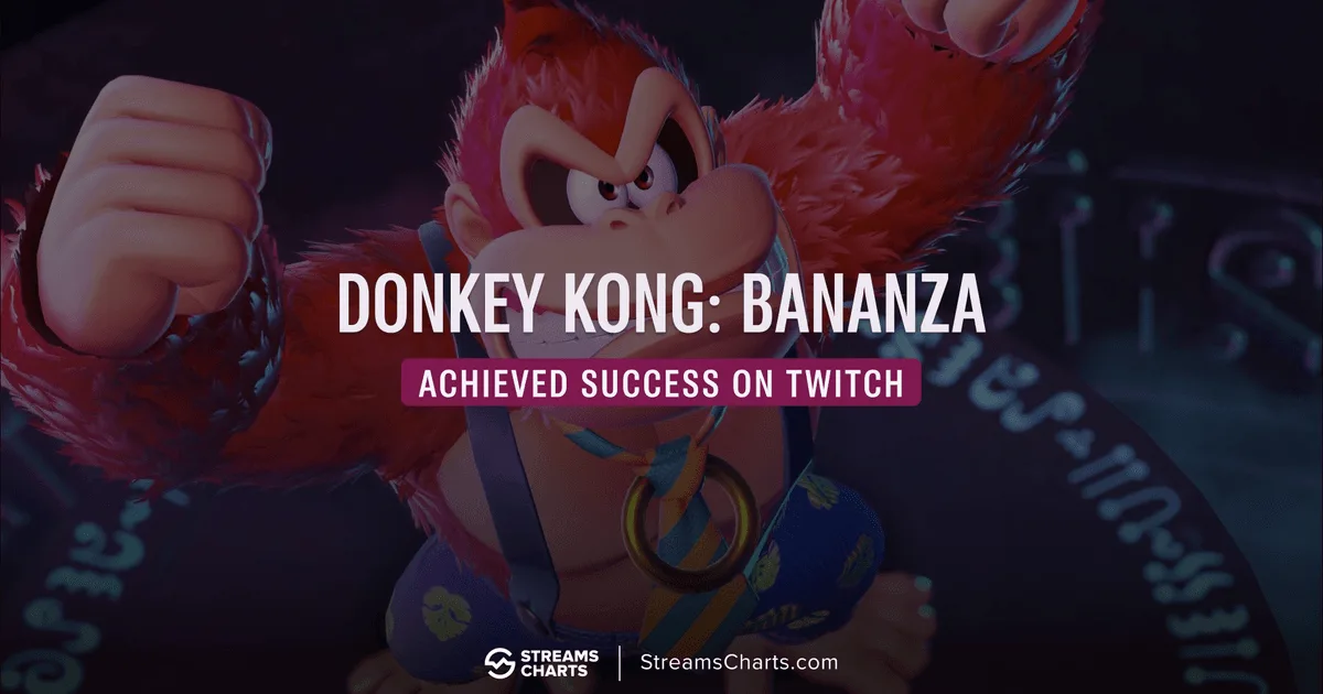 Donkey Kong: Bananza Breaks into Twitch Top 7 on Launch | Streams Charts