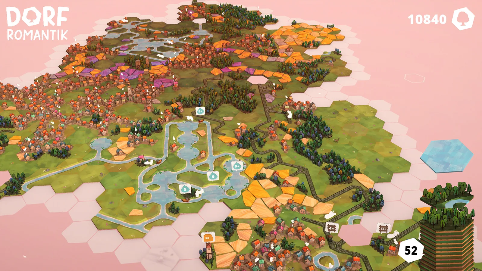 Chill city-building game Dorfromantik is out now in Early Access