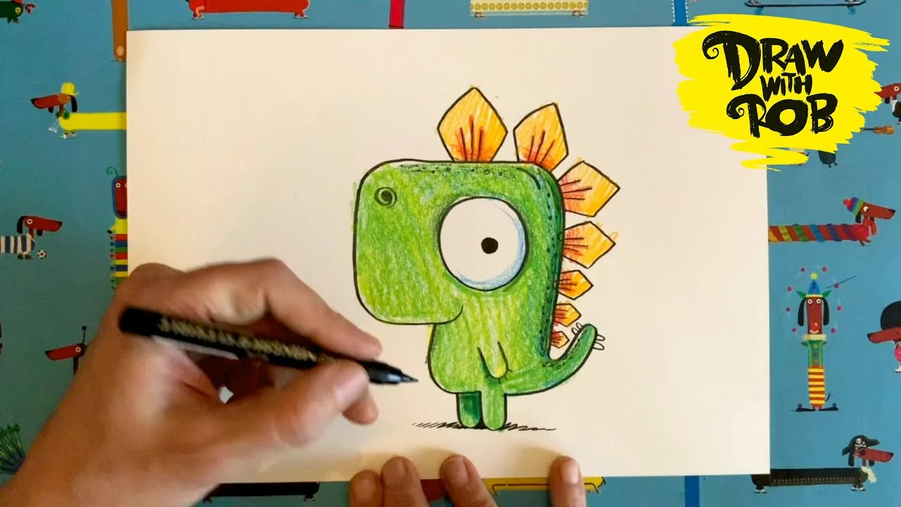 #DrawWithRob 1 Gregosaurus