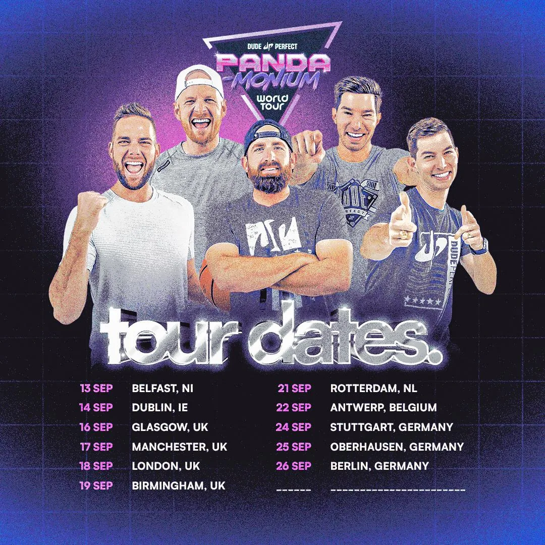 Dude Perfect Panda tour poster