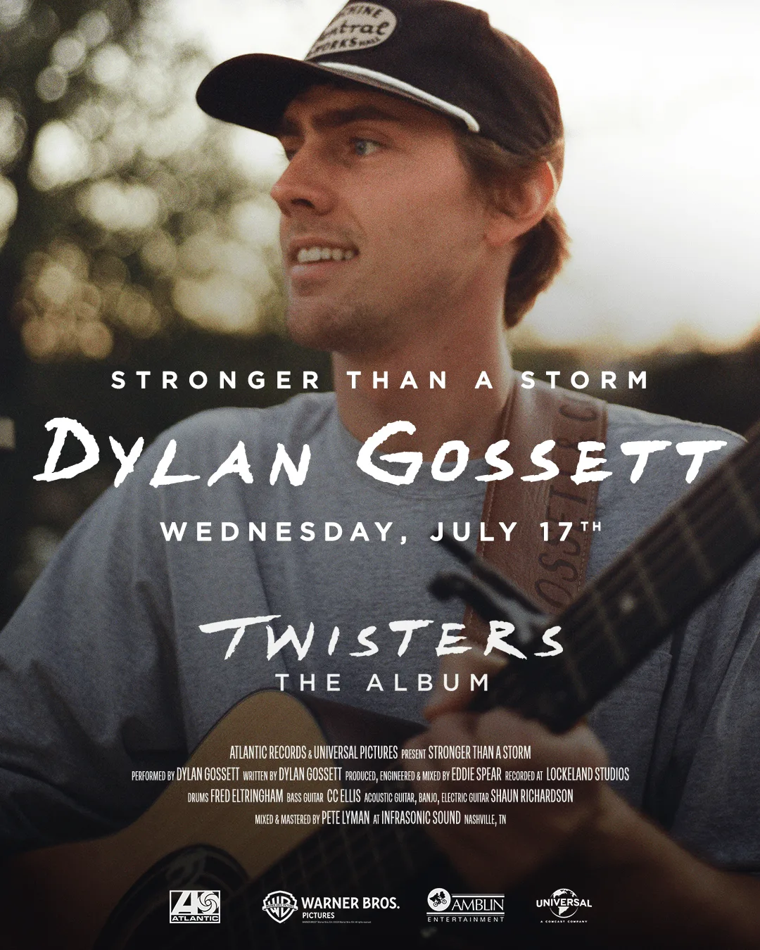 DYLAN GOSSETT IS “STRONGER THAN A STORM” ON TWISTERS: THE ALBUM, OUT NOW | Big Loud