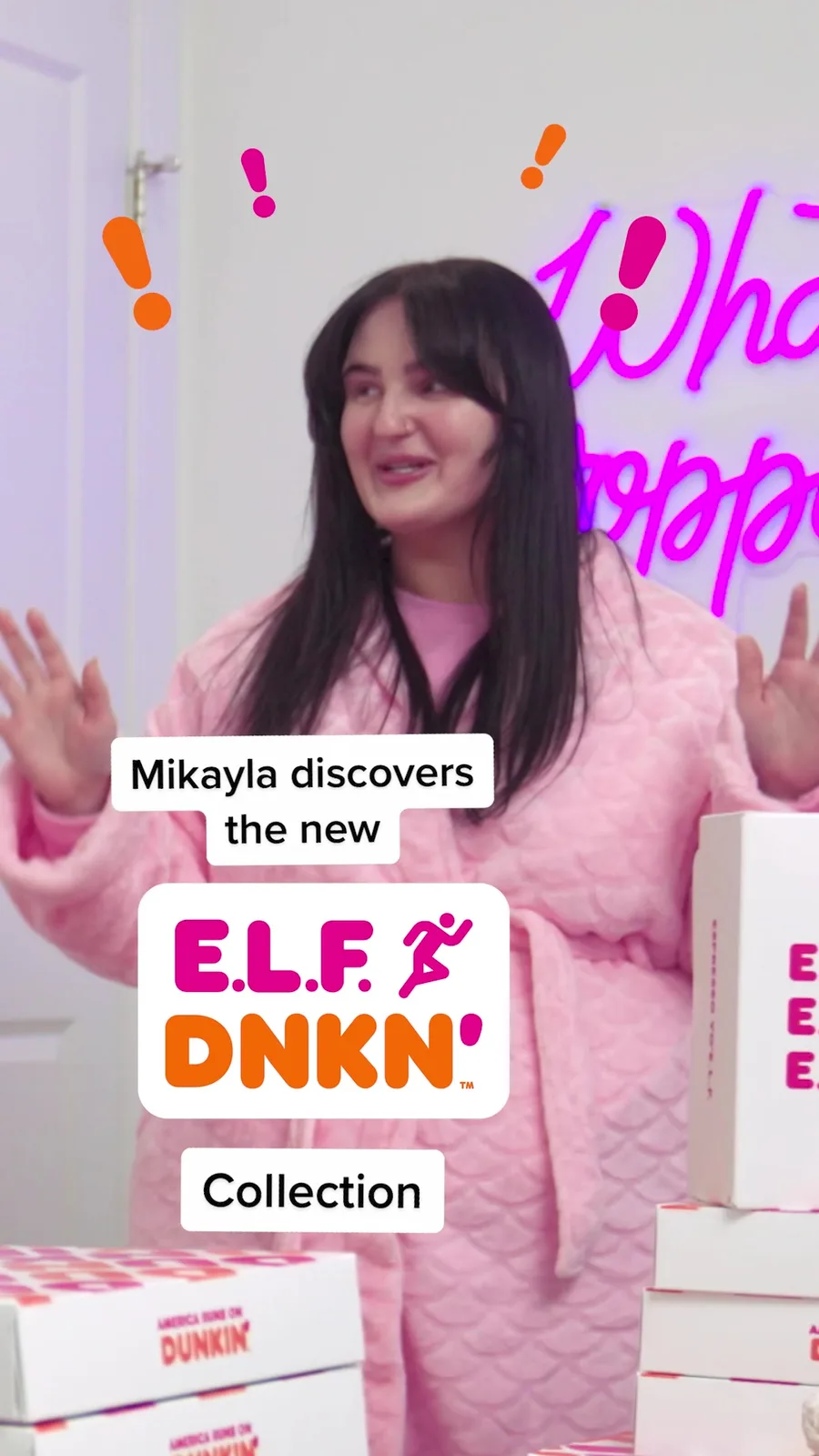 When @Mikayla Nogueira says the e.l.f. x Dunkin collection is literally iconic 😩💋 #elfxdunkin #elfcosmetics