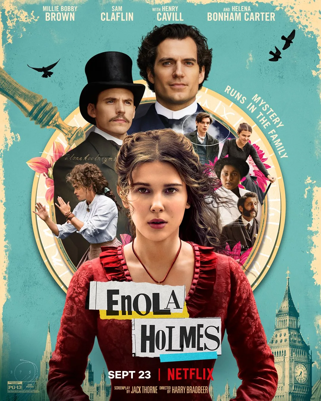 Meet Millie Bobby Brown as Sherlock Holmes' detective little sister, #EnolaHolmes. Mark your calendar: #EnolaHolmes family movie night on September 23