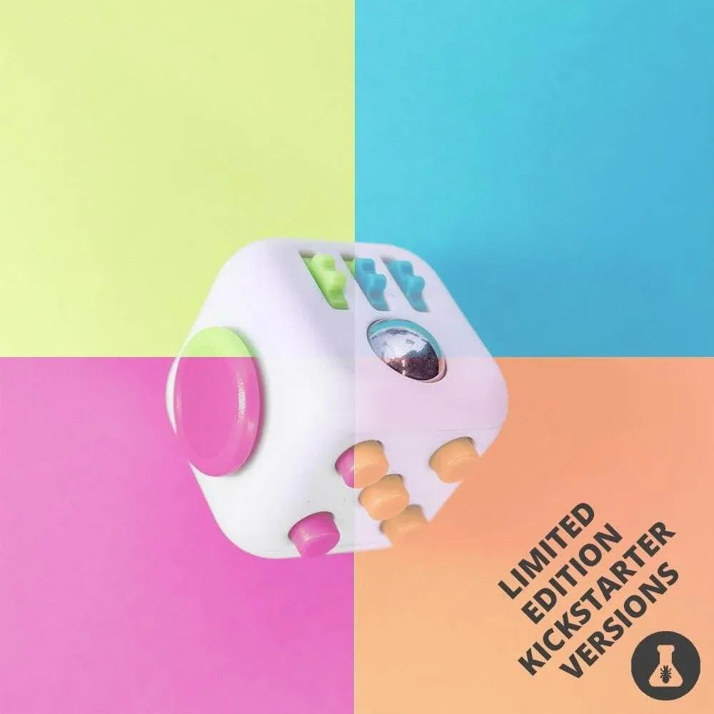 Official photographs of the original Kickstarter-run Fidget Cube colorways.