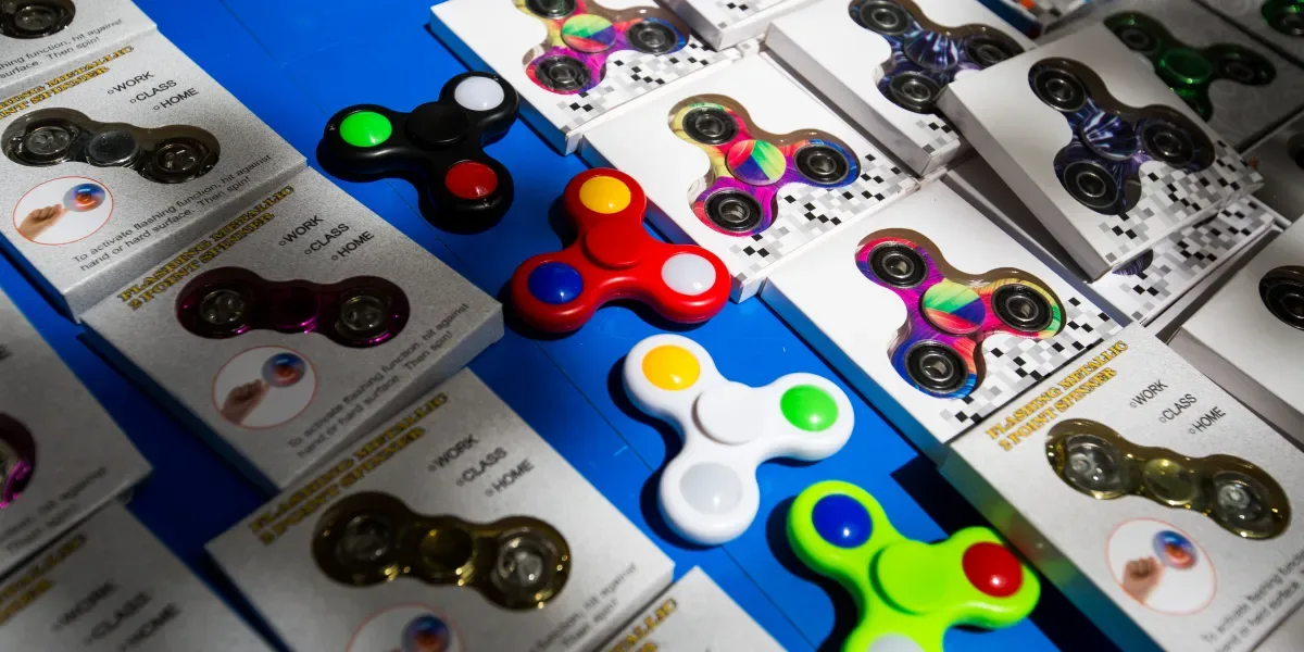 Street Vendors Sell Hottest New Toy Fidget Spinners