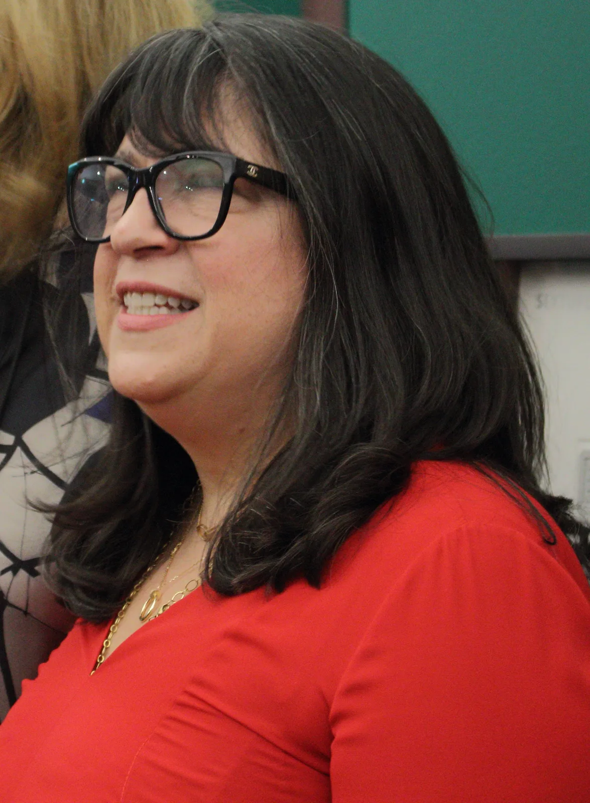 E L James at the London Book Fair in 2019.