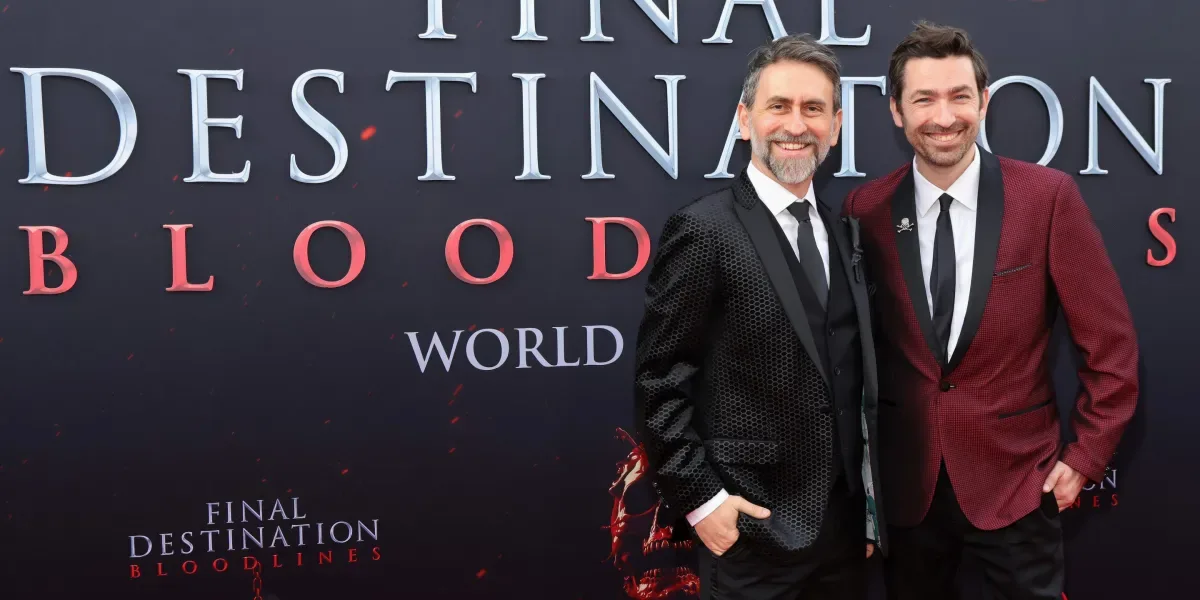 Directors Adam Stein and Zach Lipovsky attend the world premiere of Warner Bros' "Final Destination Bloodlines"