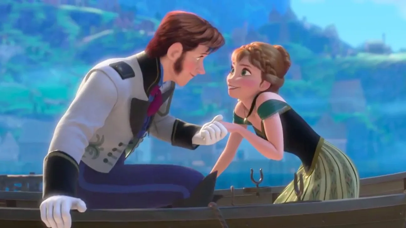 Hans and Anna in a scene from Frozen.