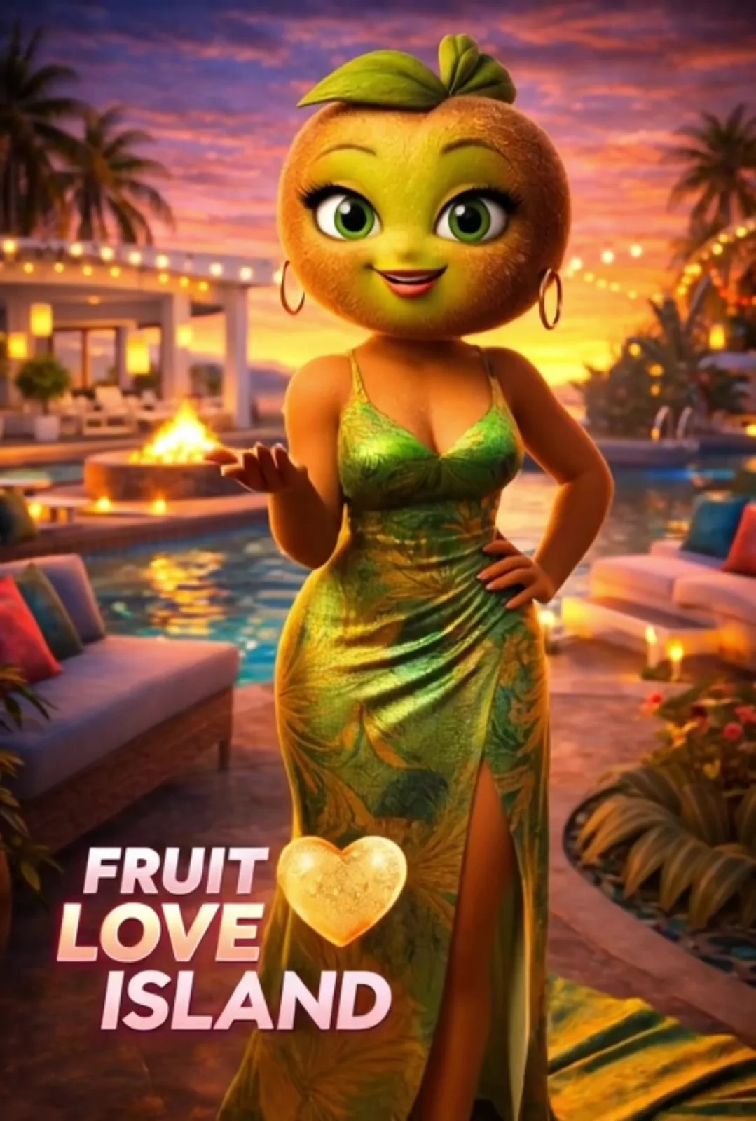 Episode 1 of Fruit Love Island! Which couple are you rooting for? 🍿 #ai #aifruit #aistory #fruit #cinema