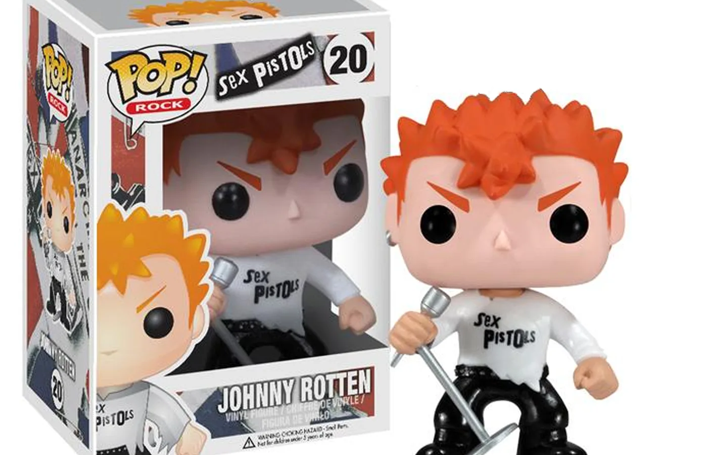 Sex Pistols Pop! figures of Johnny Rotten and Sid Vicious