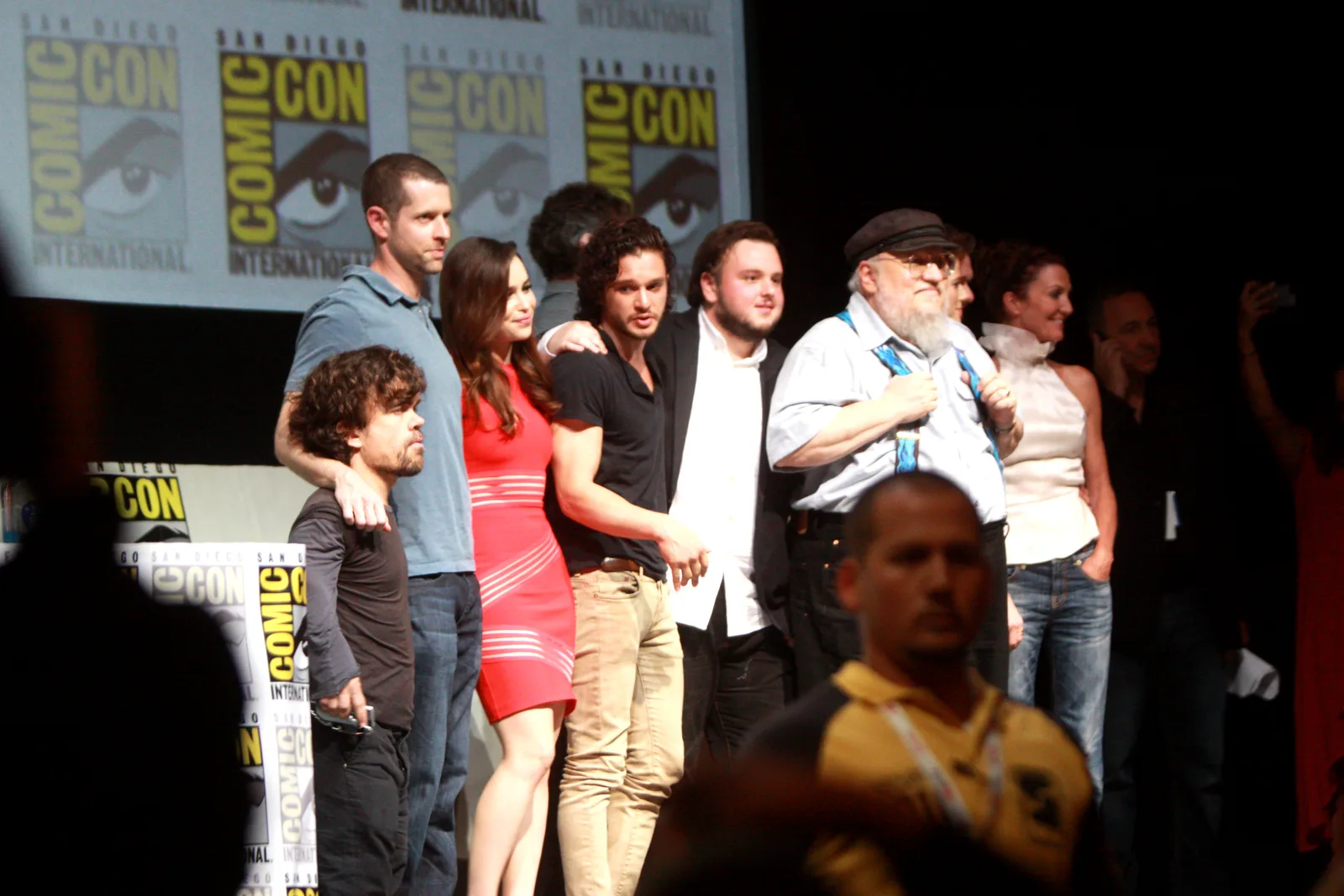The Game of Thrones cast at San Diego Comic-Con in July 2013.