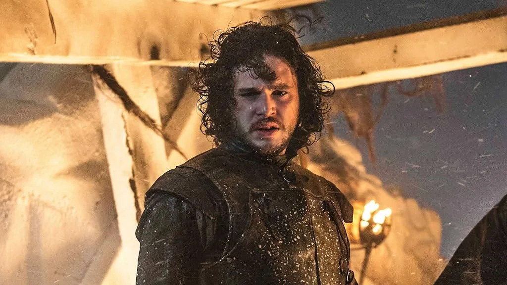 Kit Harington as Jon Snow.