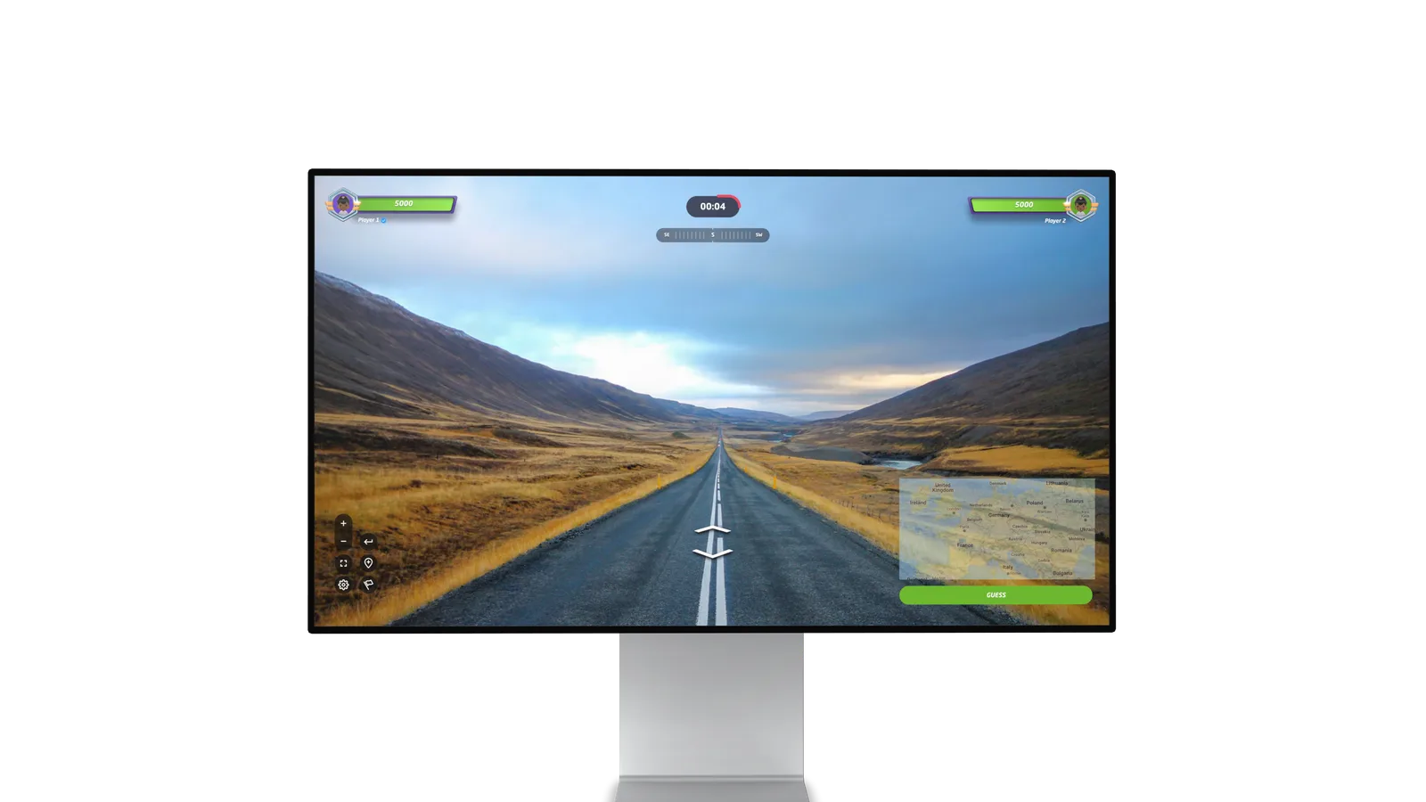 GeoGuessr Duels interface, from the press kit