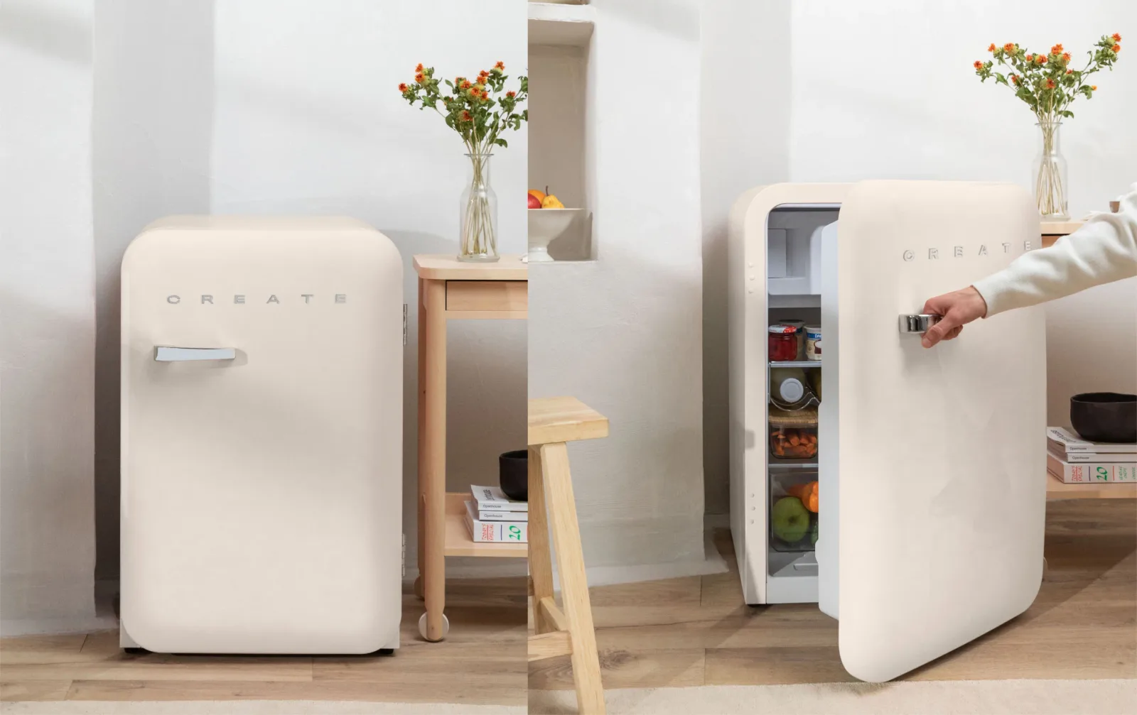 Create’s 107L Fridge Retro, the base model used for the Gisou gifting collaboration.