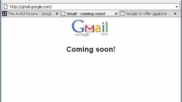 Gmail Coming Soon