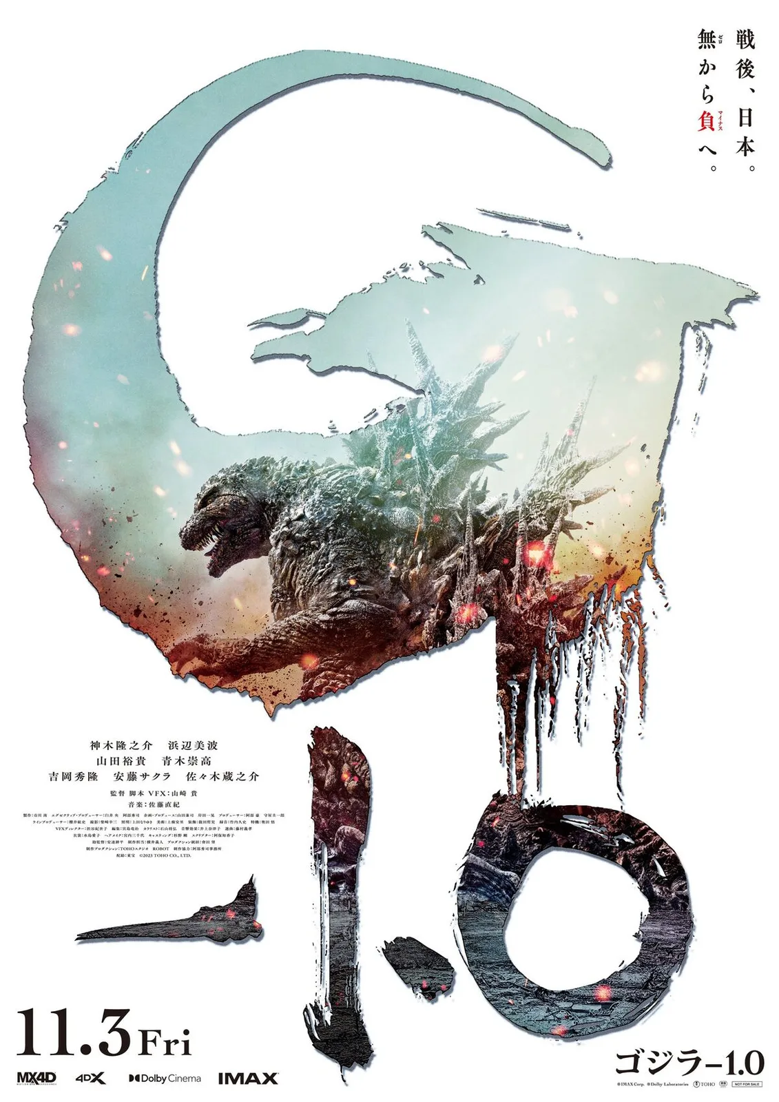 Godzilla Minus One: poster