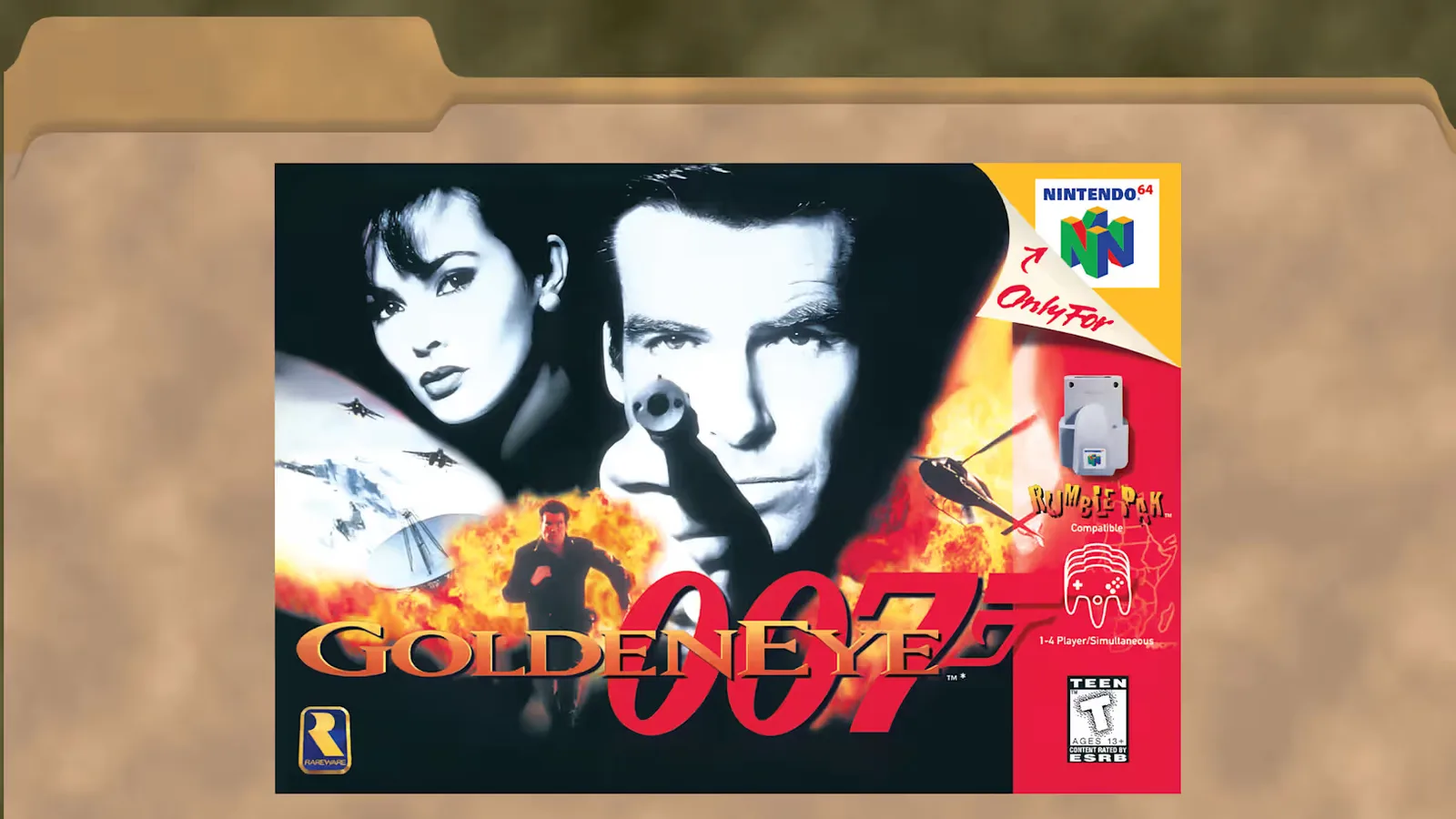 Original GoldenEye 007 box art shown in Nintendo’s official rerelease announcement.