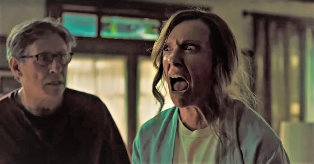 Gabriel Byrne and Toni Collette in a scene from Hereditary.