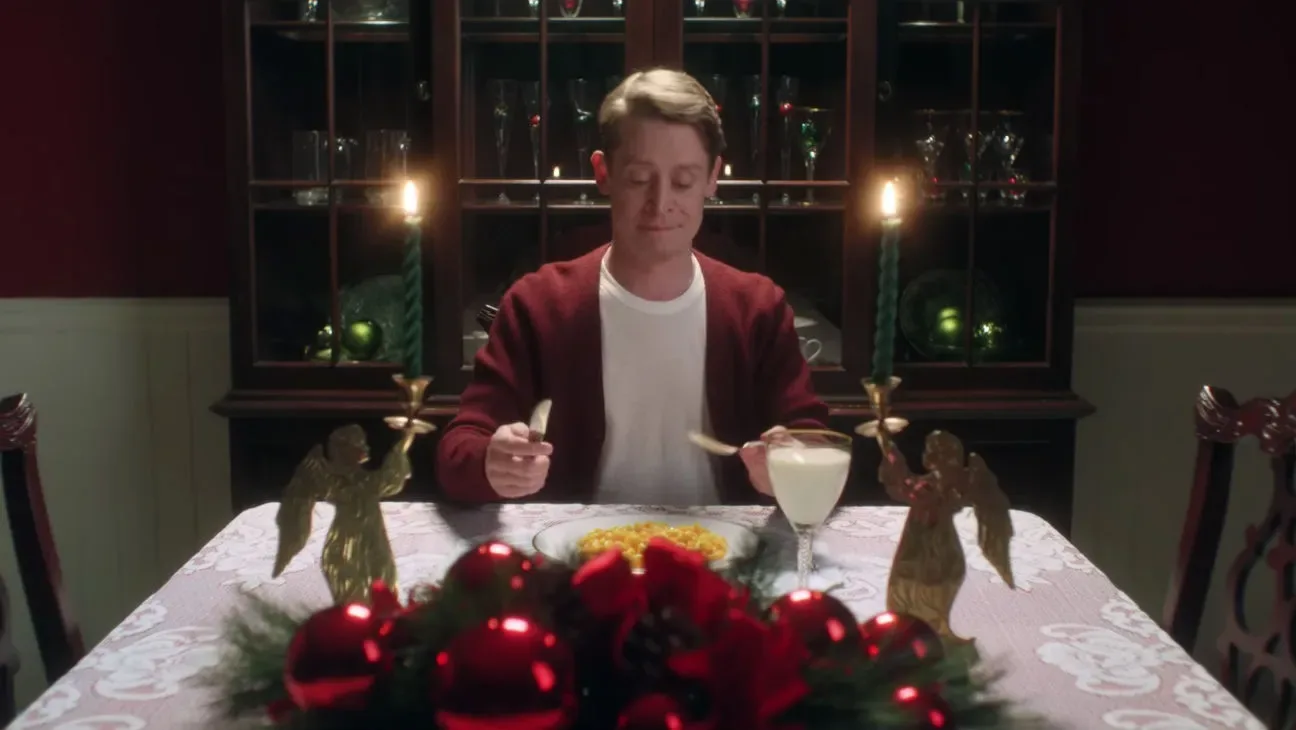 Macaulay Culkin as an adult re-creating a Home Alone scene for Google Assistant, 2018