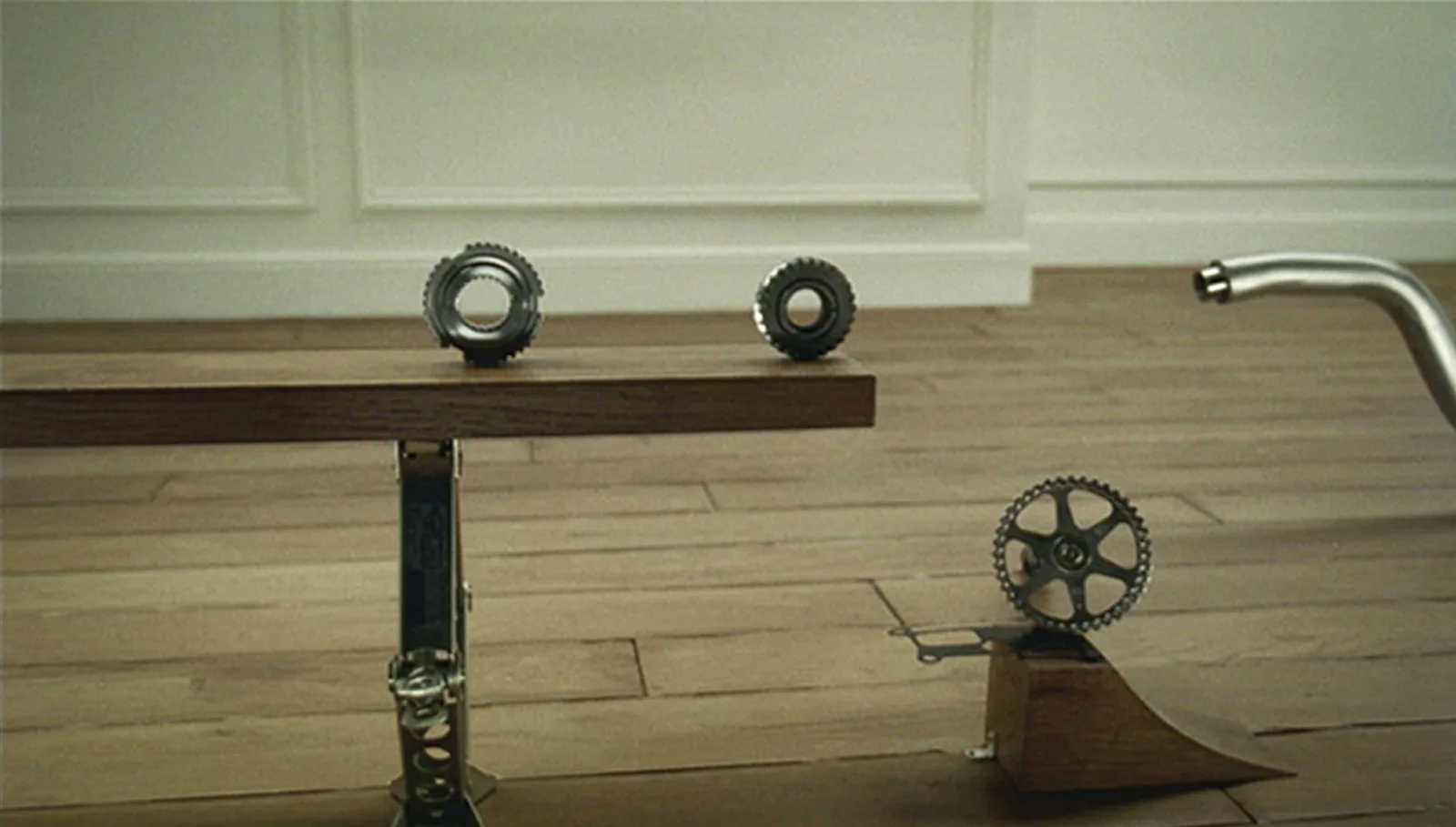 Honda's official frame from the original Cog chain reaction.