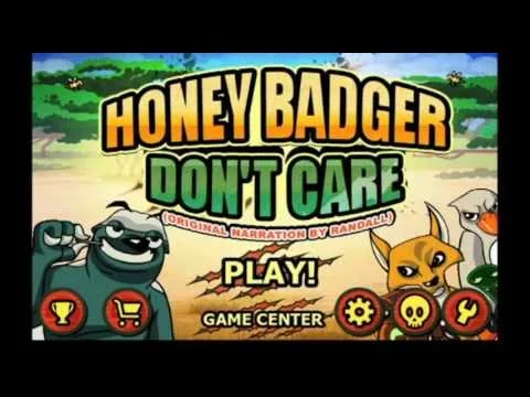Honey Badger's Randall: Honey Badger Don't Care--My New Game App!!!