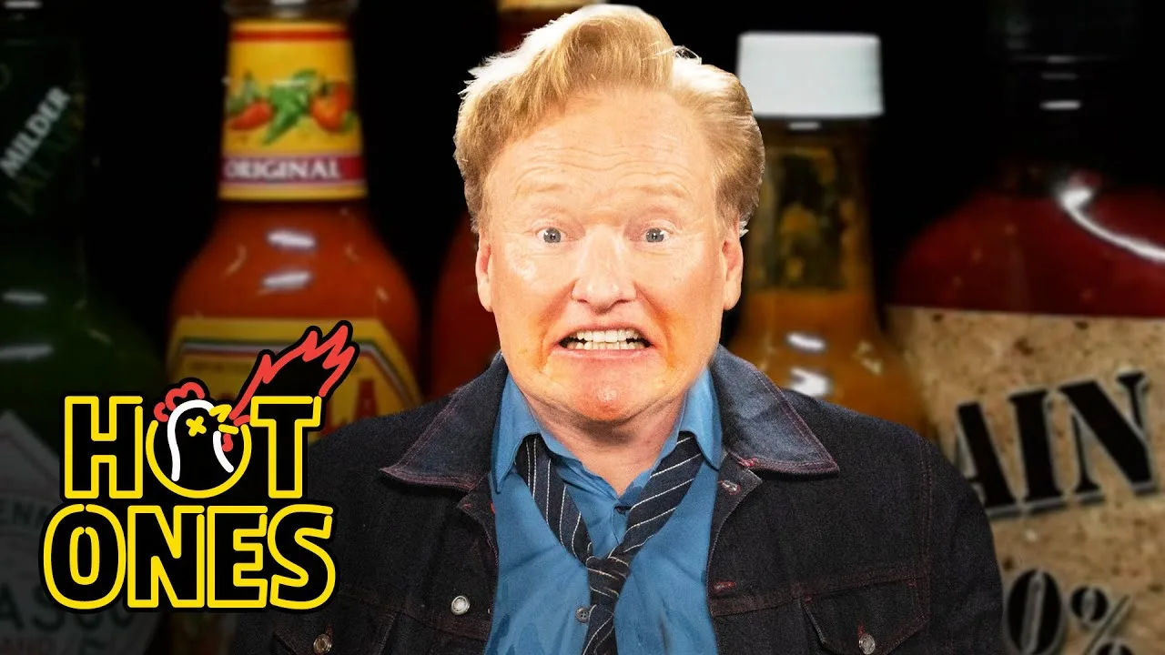 Conan O'Brien on Hot Ones.