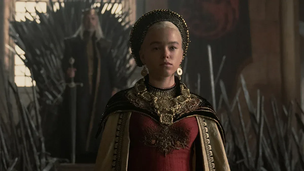 A Targaryen princess at the Iron Throne.