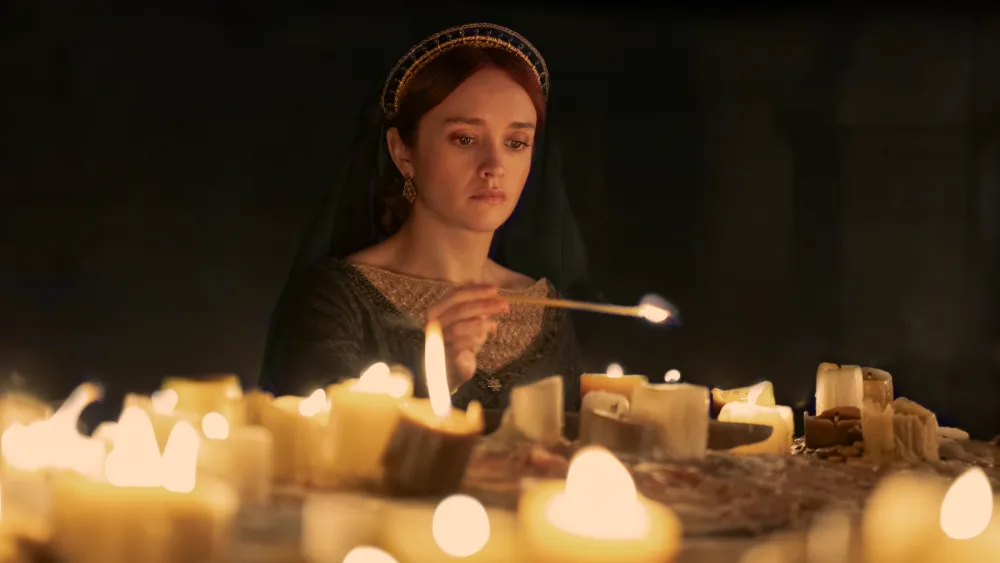 Candlelit scene from House of the Dragon.