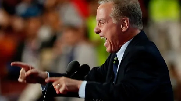 Former Vermont Gov. Howard Dean speaks on the second day of the Democratic National Convention at the Wells Fargo Center, July 26, 2016 in Philadelphia, Pennsylvania.