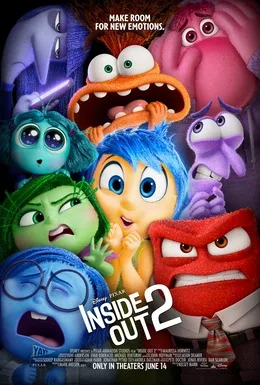 Inside Out 2 poster: Joy, Anxiety and the other emotions crowd the frame.
