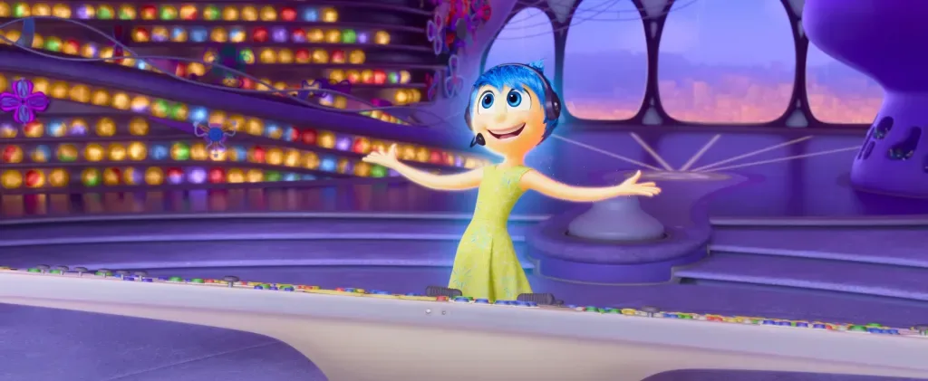 Joy at the console in Headquarters.
