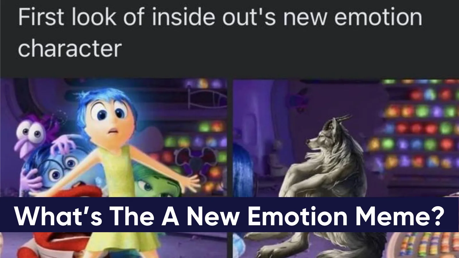 Memes built on the 'new emotion' scene from the first look.