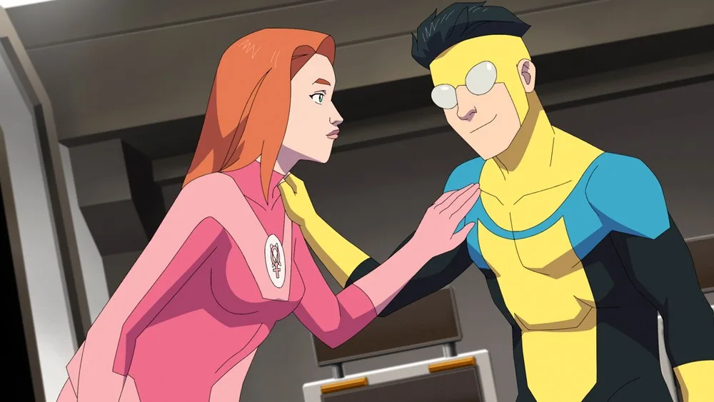 Atom Eve and Mark Grayson.