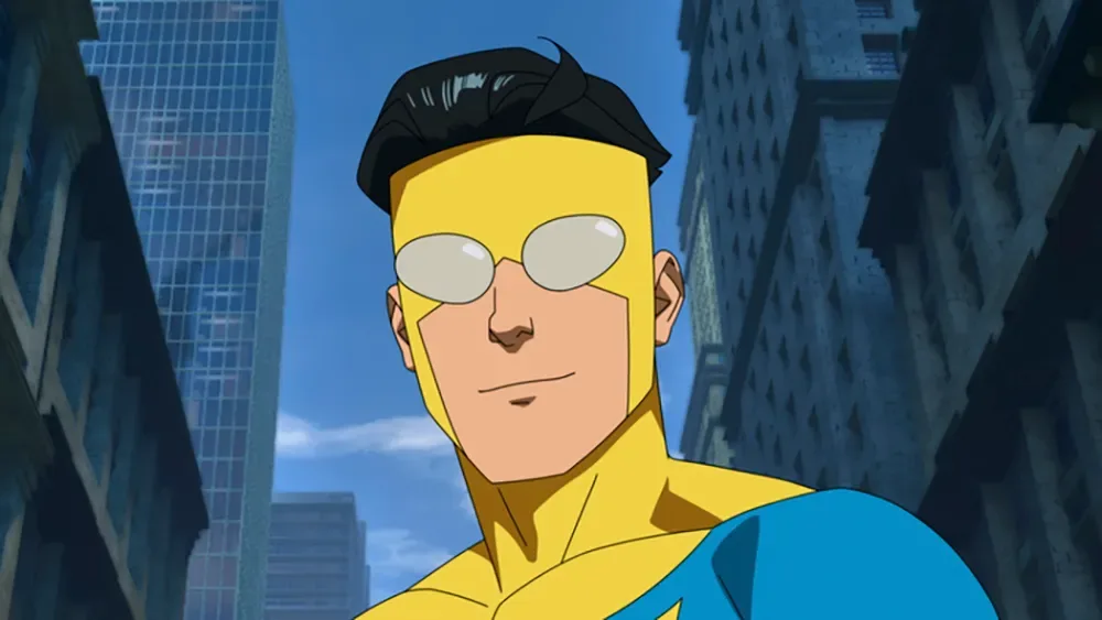 Mark Grayson in his Invincible suit.