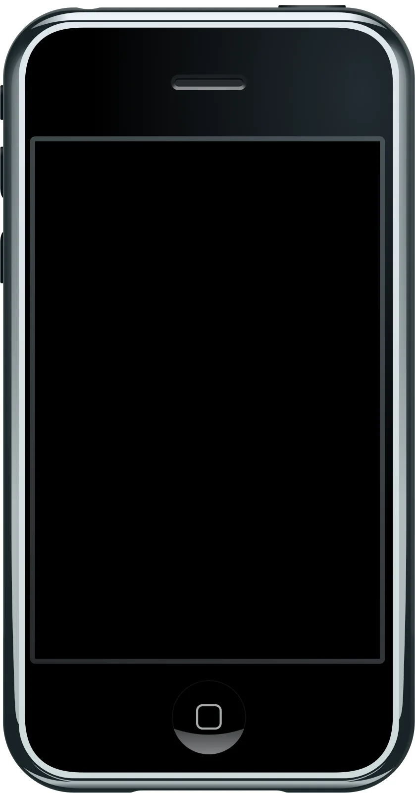 A vector render of the 1st generation iPhone.