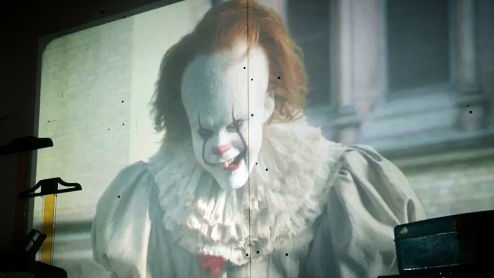 Pennywise in the slide-projector scene.