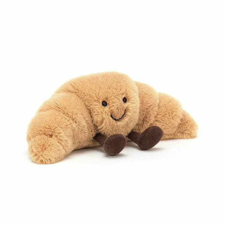 Official retail product photograph of Jellycat's Amuseable Croissant Small.