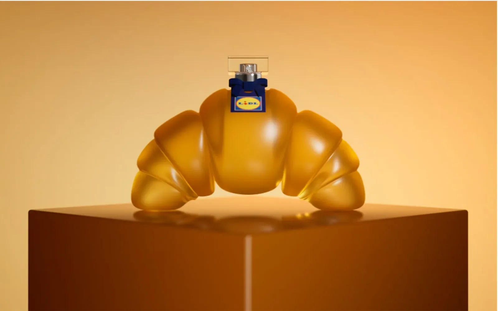Plunge Creations’ croissant-shaped bottles for Lidl’s perfume campaign.