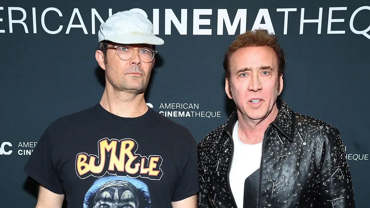 Osgood Perkins and Nicolas Cage
