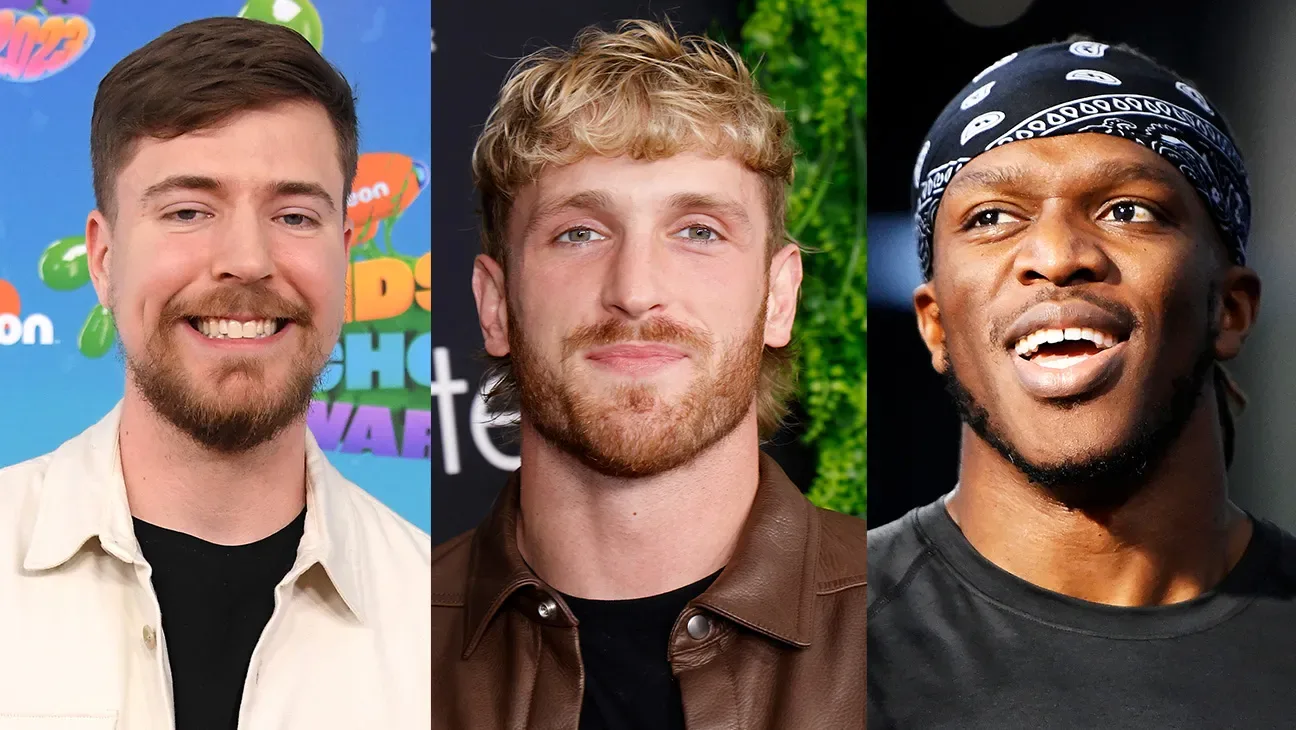 MrBeast Logan Paul and KSI