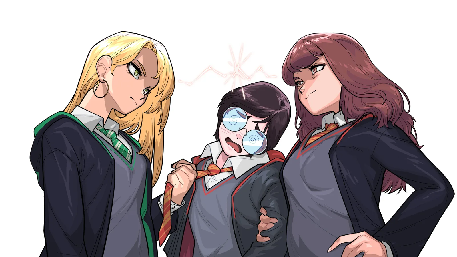 love triangle hope you dont mind the tag, not even a harry potter fan but i was enamored by the eyes thus i must contribute. #harrypotter