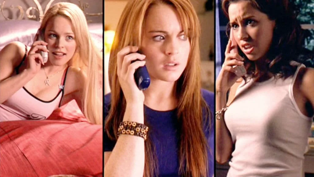 The three-way phone call scene in Mean Girls