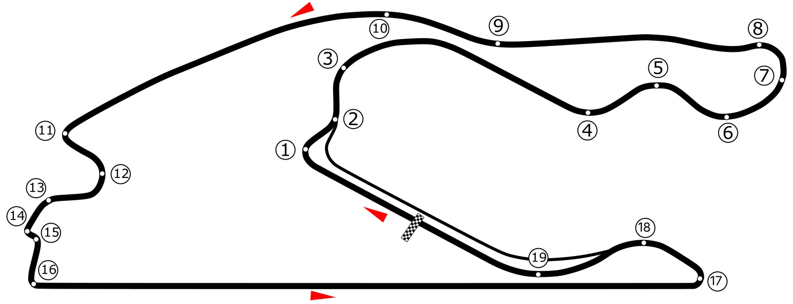 First version of the Hard Rock Stadium Circuit.