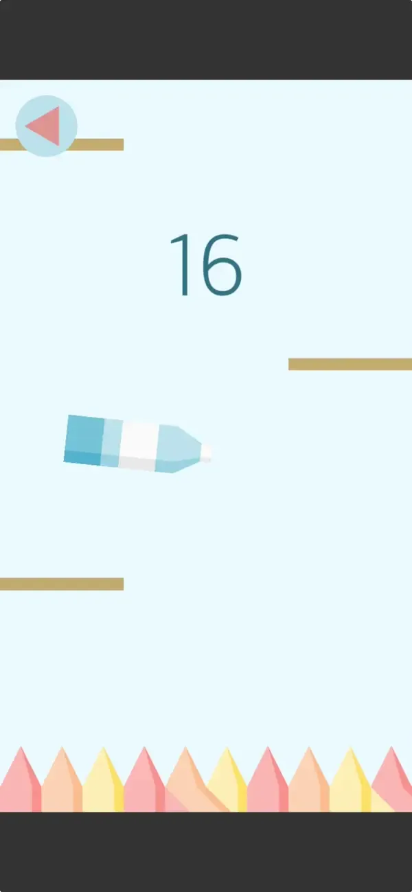 Official App Store gameplay screenshot of the derivative game Bottle Flip 2k16.