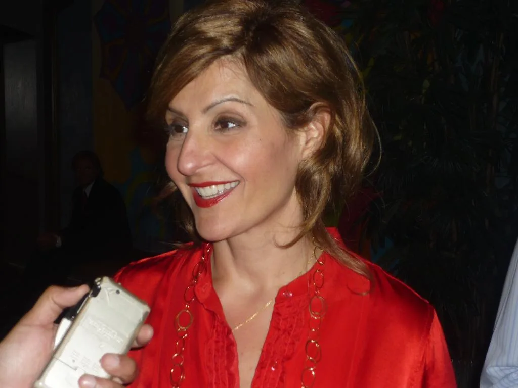 Nia Vardalos at the 2009 GLAAD Media Awards in Los Angeles; Creative Commons portrait.