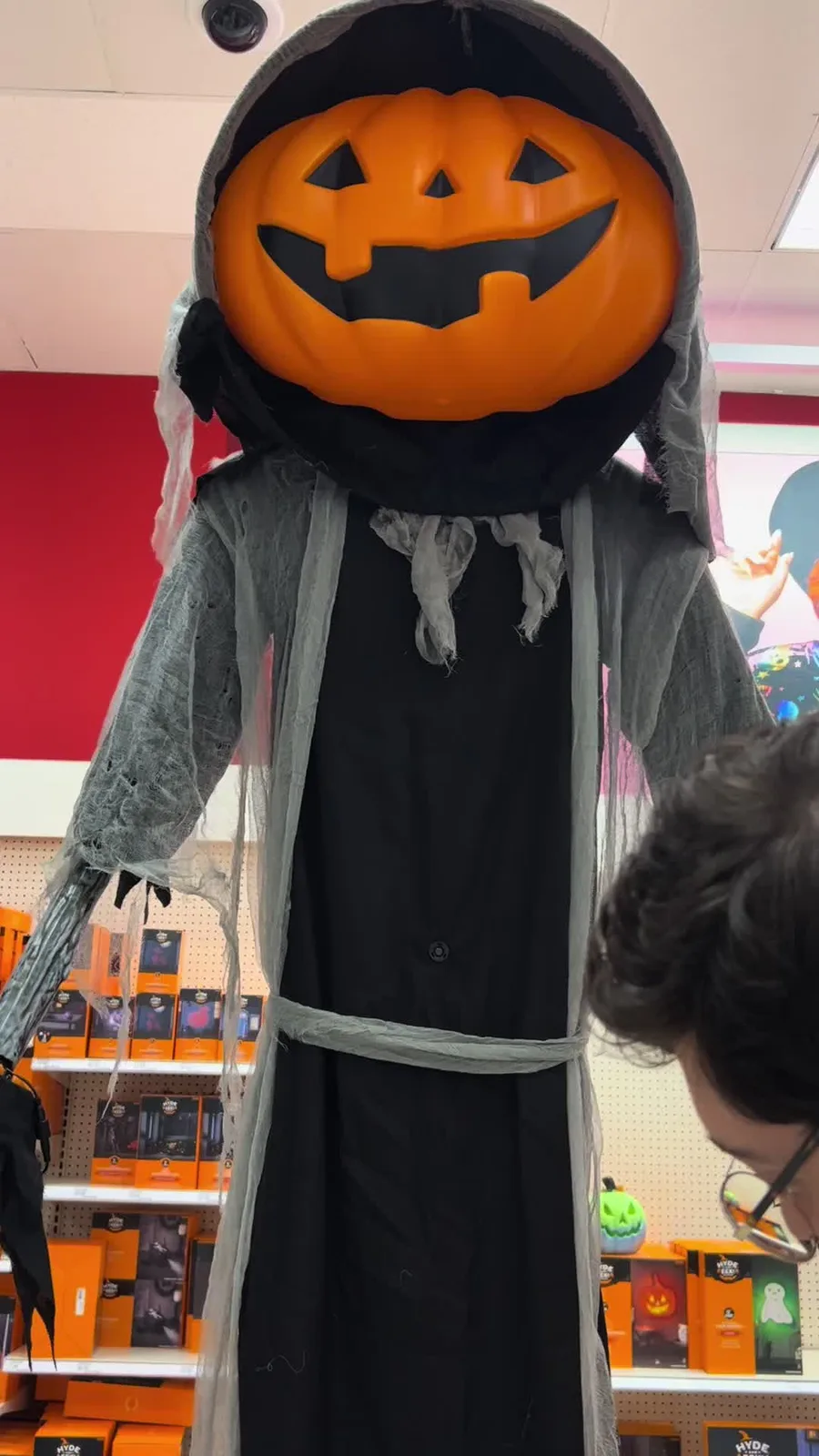 I dont know who voiced this halloween decoration at Target but i hope they got paid a lot of money to do it #halloween #halloweendecor #target #targethalloween #spookyseason