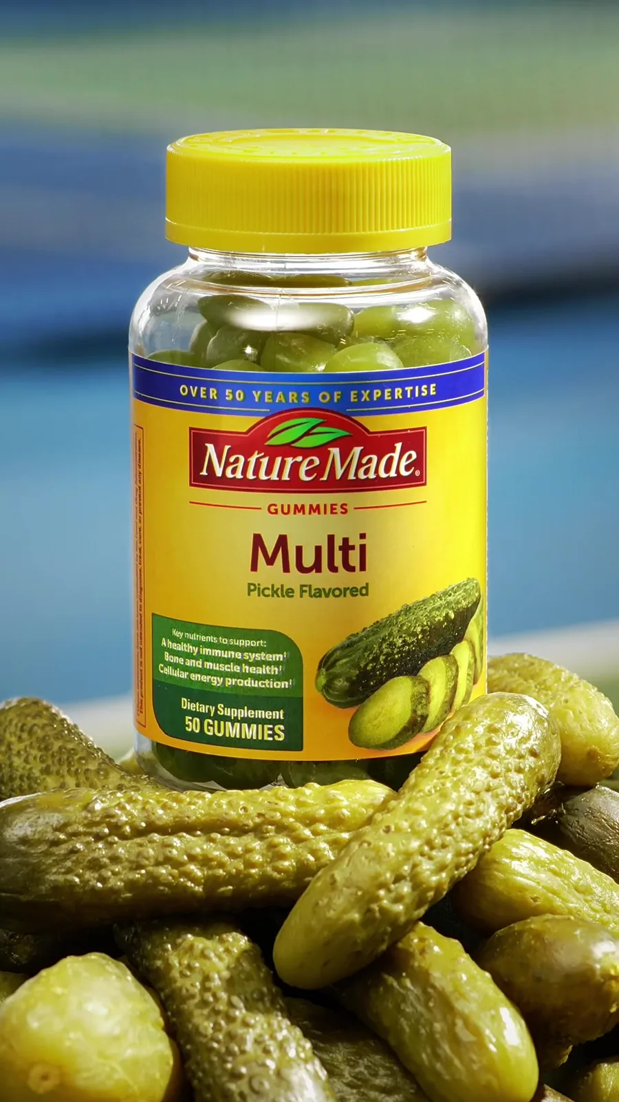 Introducing our first-ever pickle-flavored gummy multivitamin, the Official Vitamin of @USA Pickleball! Are you down to try it? Click our link in bio to get yours and tell us – are you #ProPickle or…