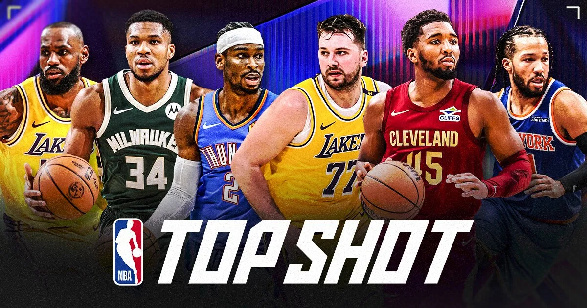 Official NBA Top Shot promotional artwork from the current marketplace.